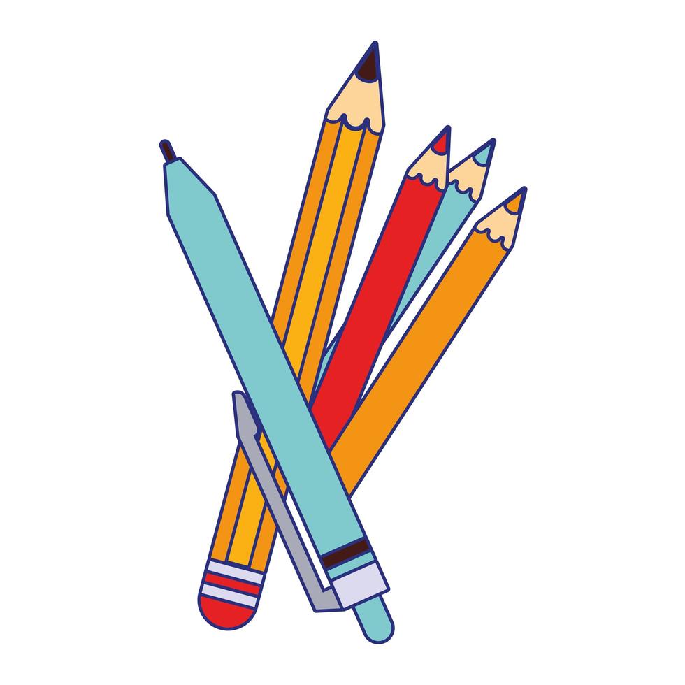 Back to school utensils vector