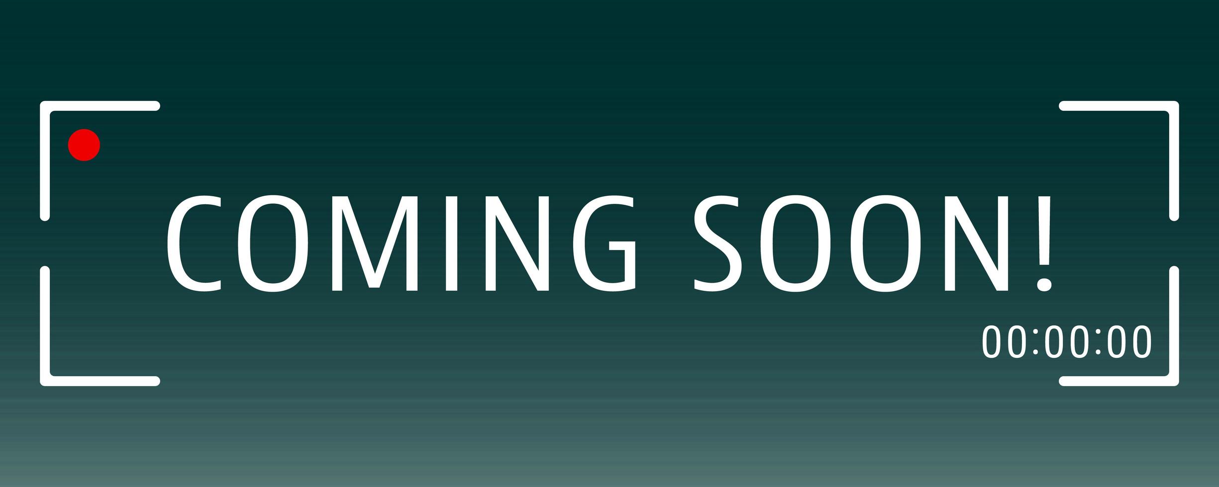 Coming soon banner template vector