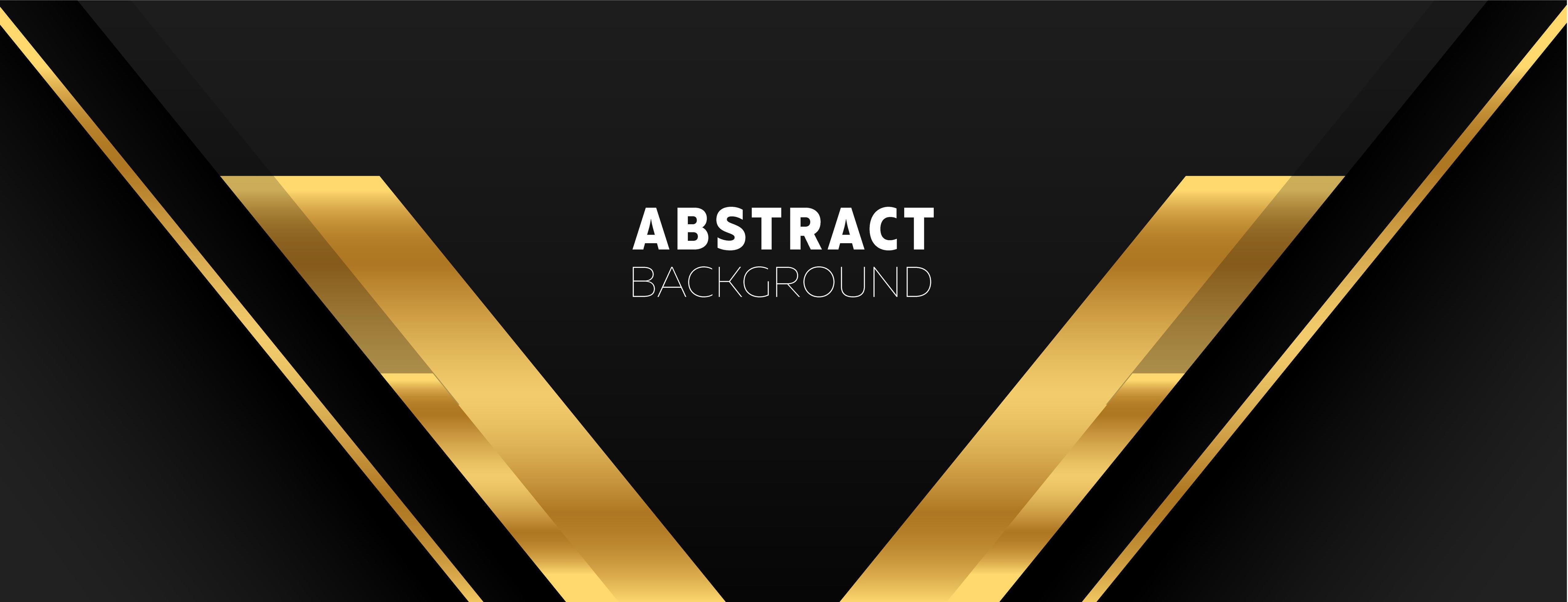 Black banner with golden V shapes 1410817 Vector Art at Vecteezy