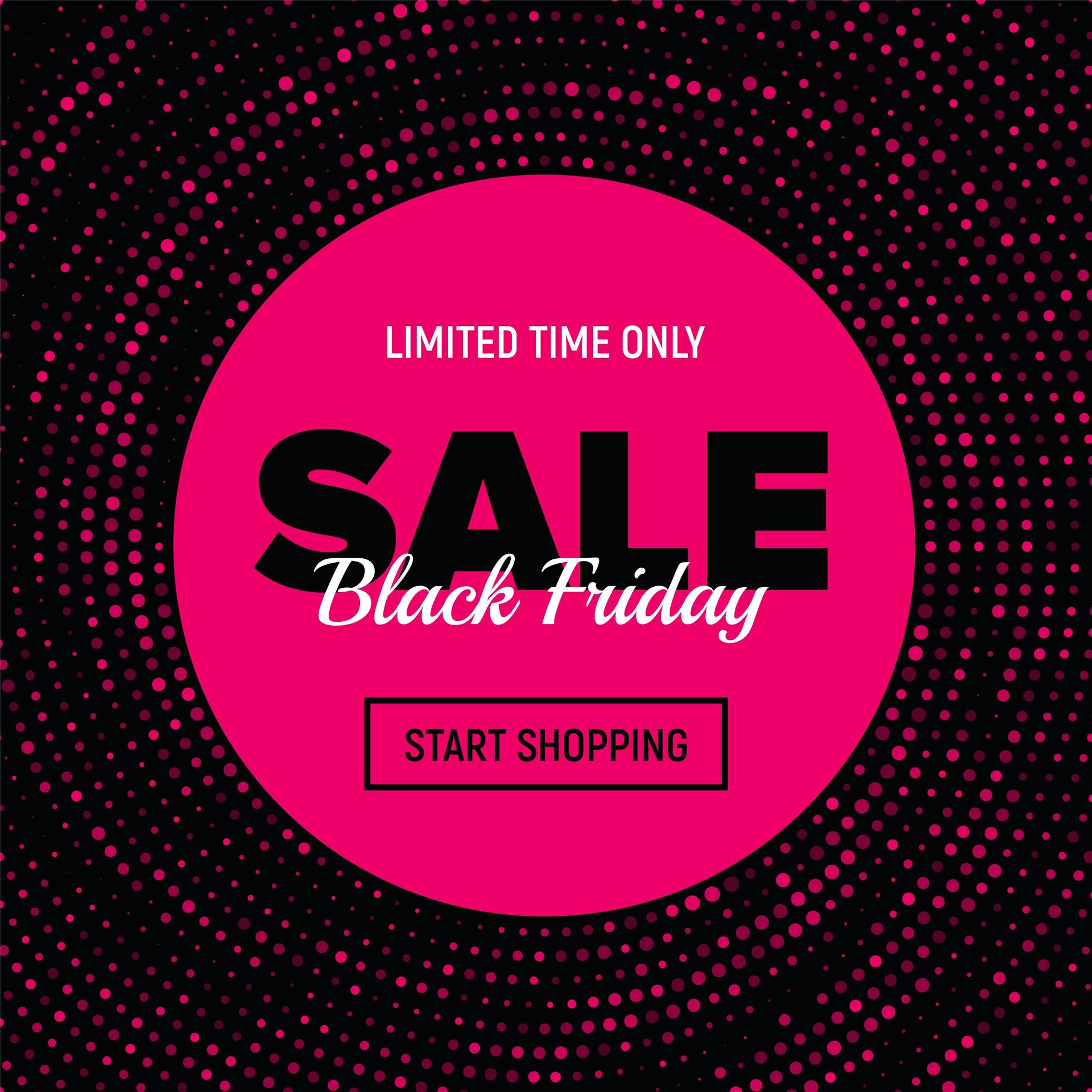 Pink Dotted Black Friday Sale Banner 1410895 Vector Art at Vecteezy