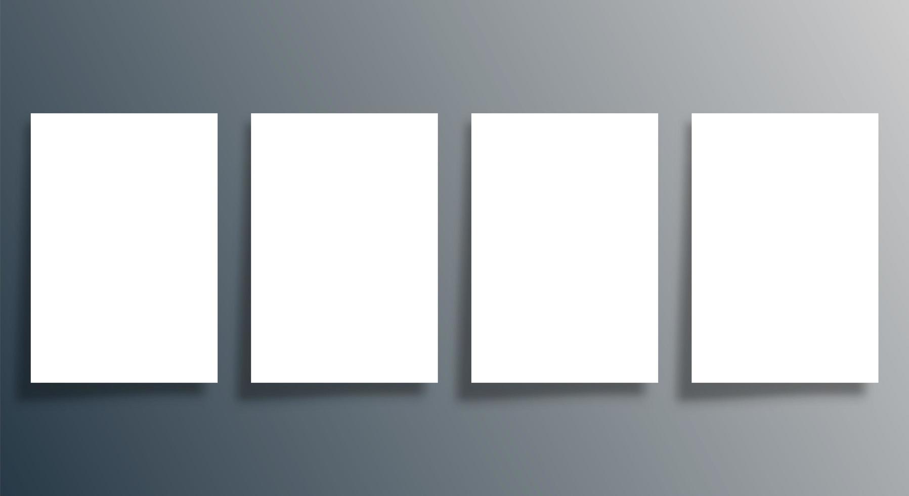 Blank page background template vector