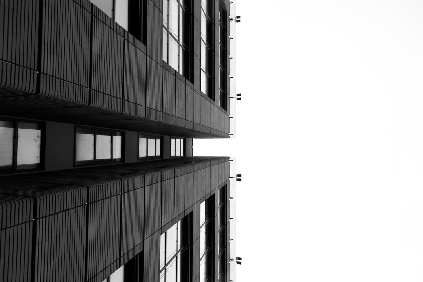 Worm's eye view of building photo