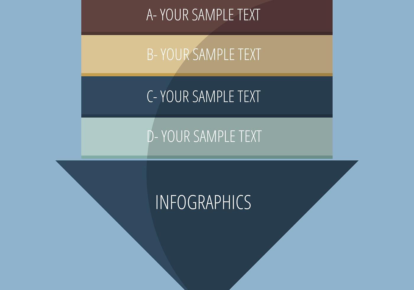arrow style infograph vector