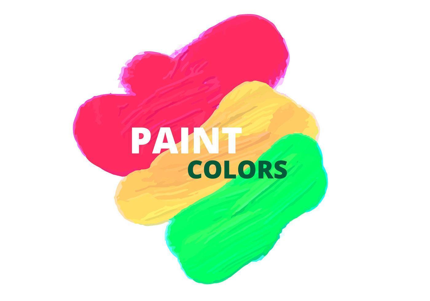 diseño de vector de colores de pintura