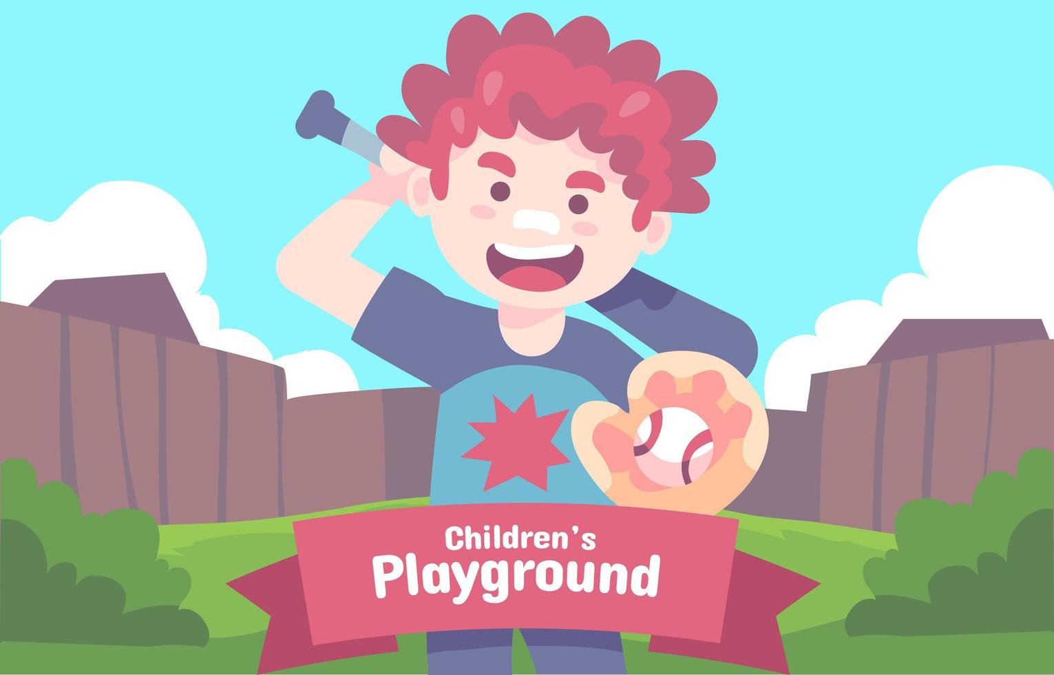 Children Playground Illustration vector