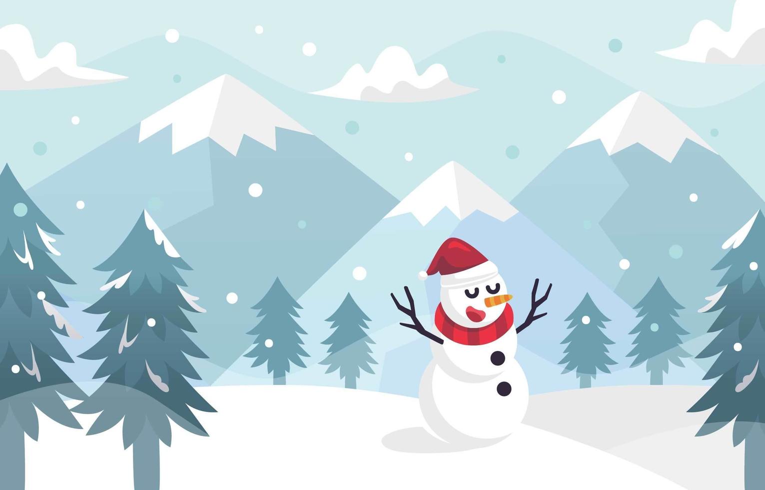 Winter Season Background vector