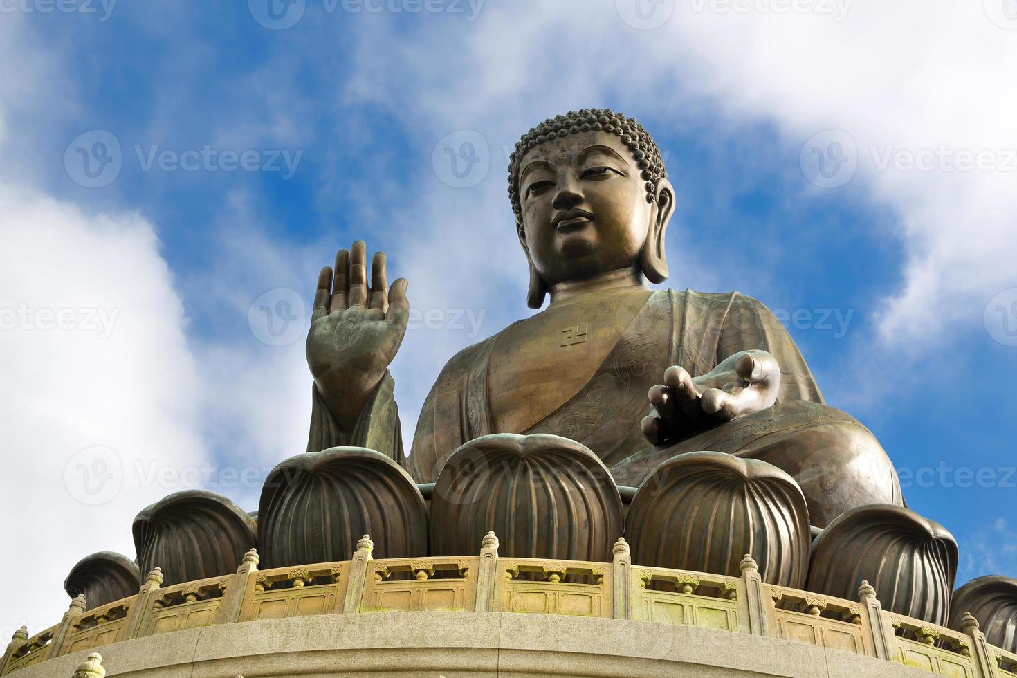 Huge bronze Buddha statue in Hong Kong 1413955 Stock Photo at Vecteezy