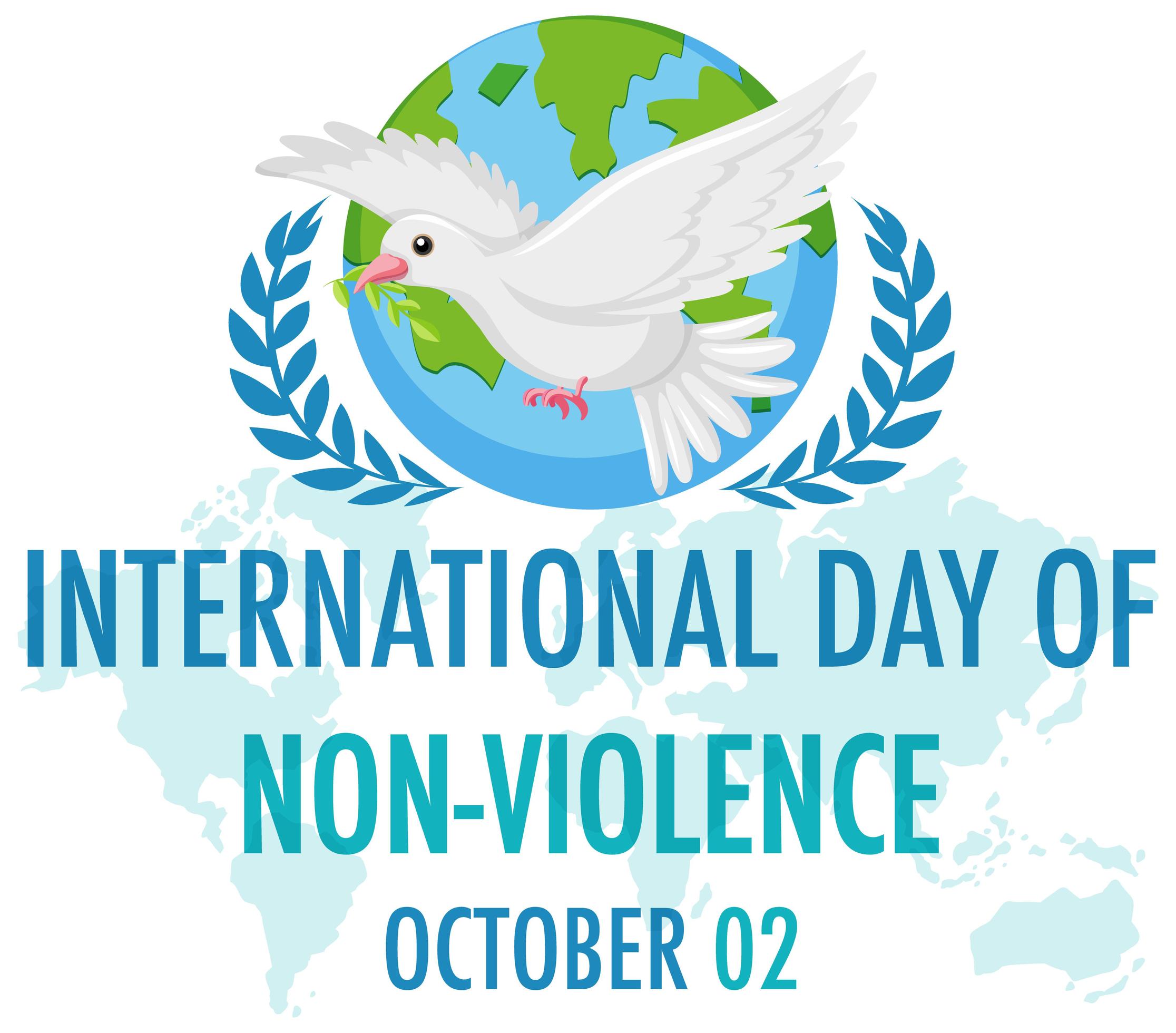 International day of nonviolence 1416570 Vector Art at Vecteezy