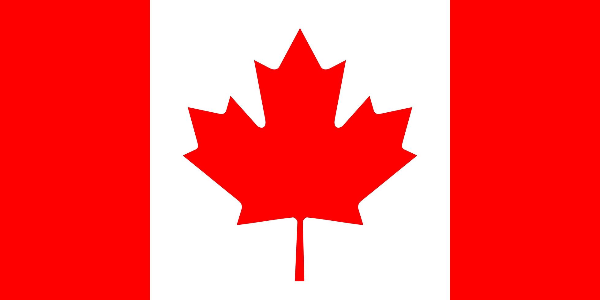 Canada isolated flag vector