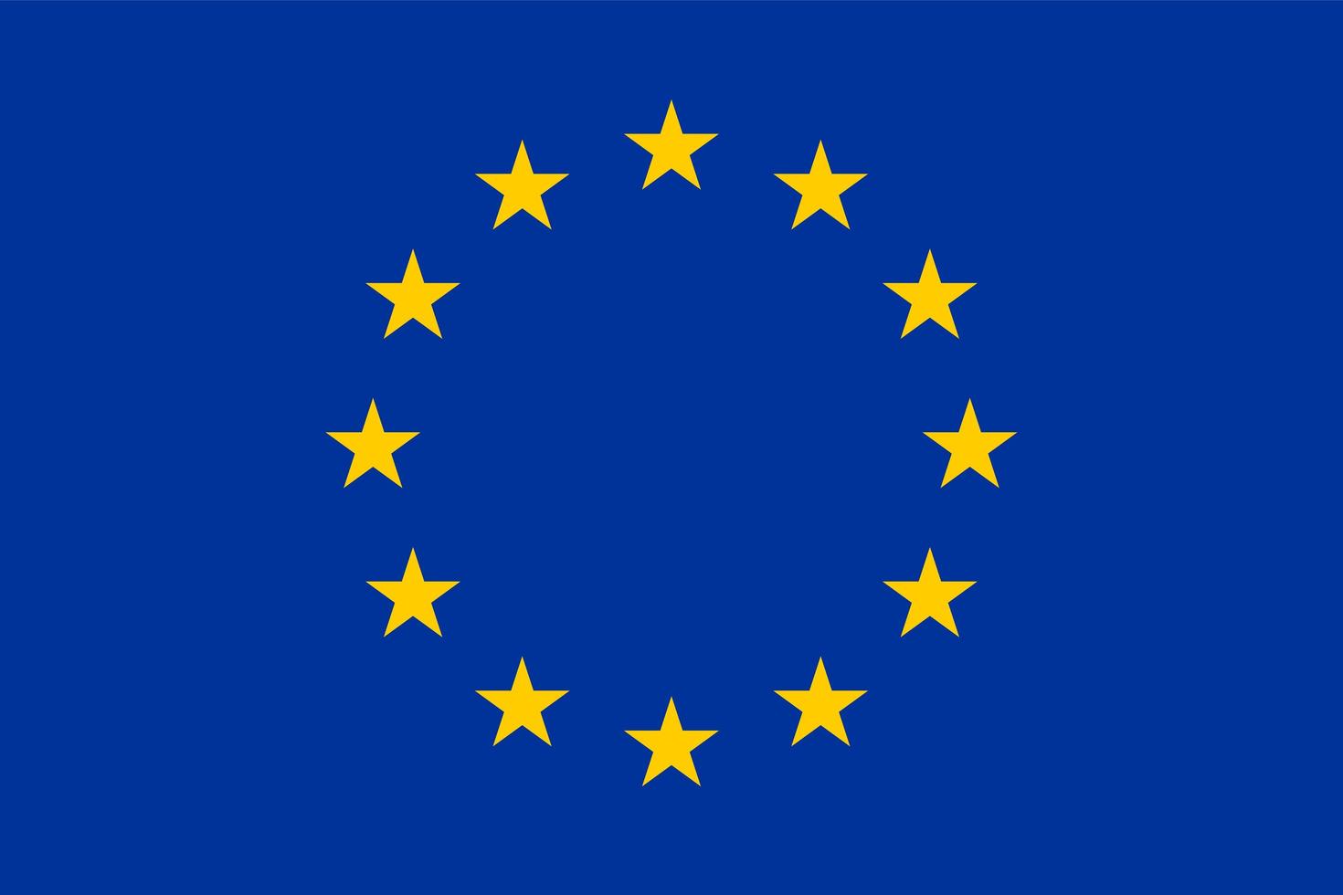 bandera de europa vector