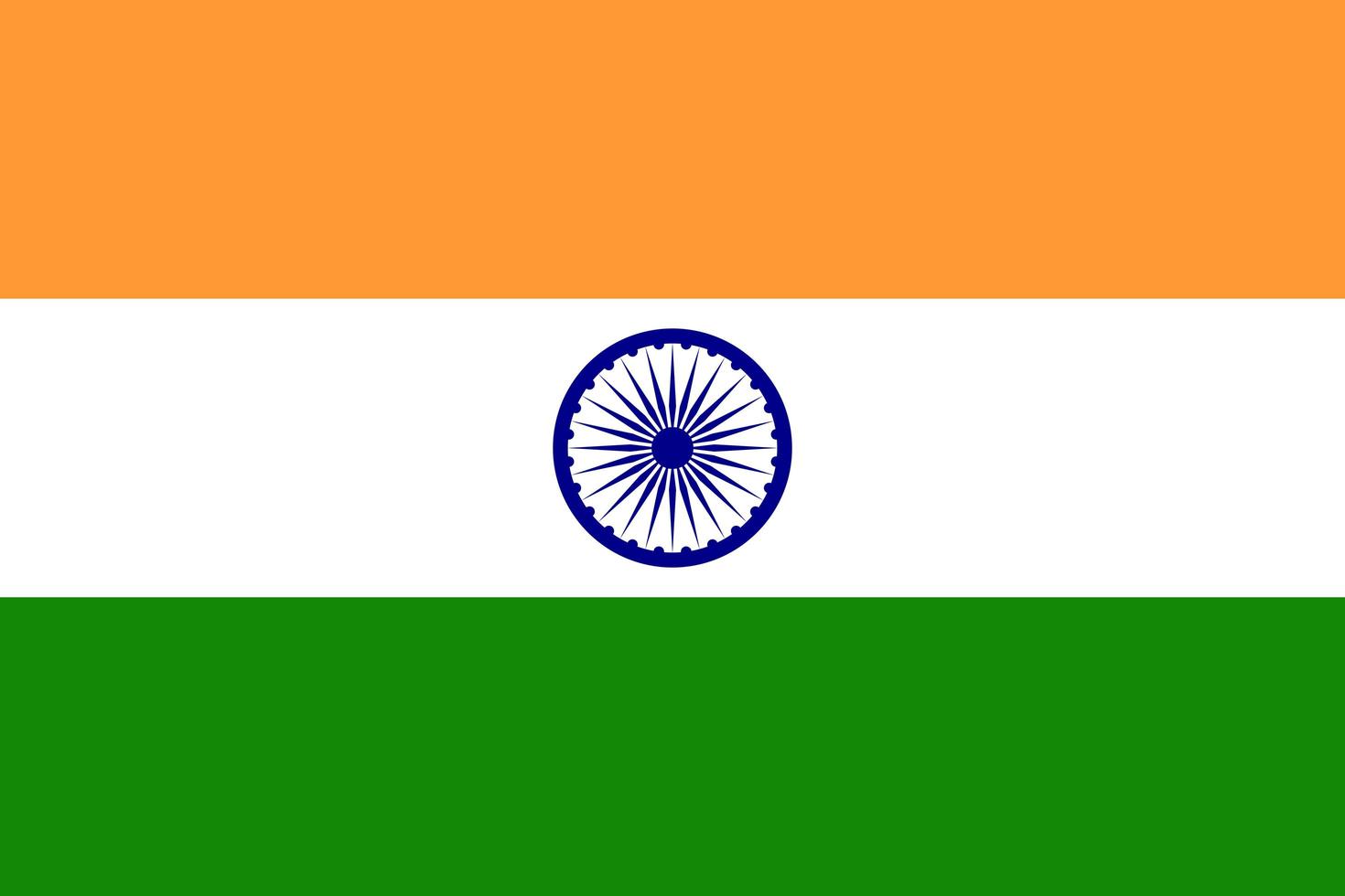 Indian isolated flag vector