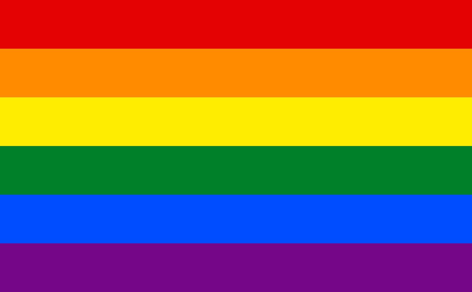bandera arcoiris lgbt vector