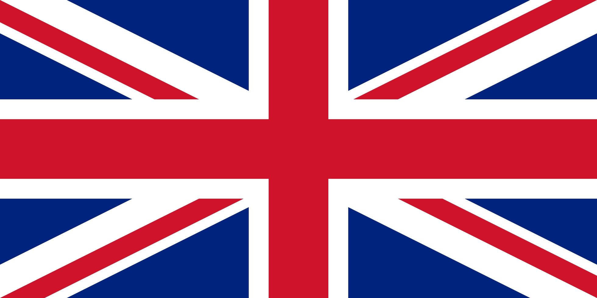 United Kingdom Great Britain flag vector