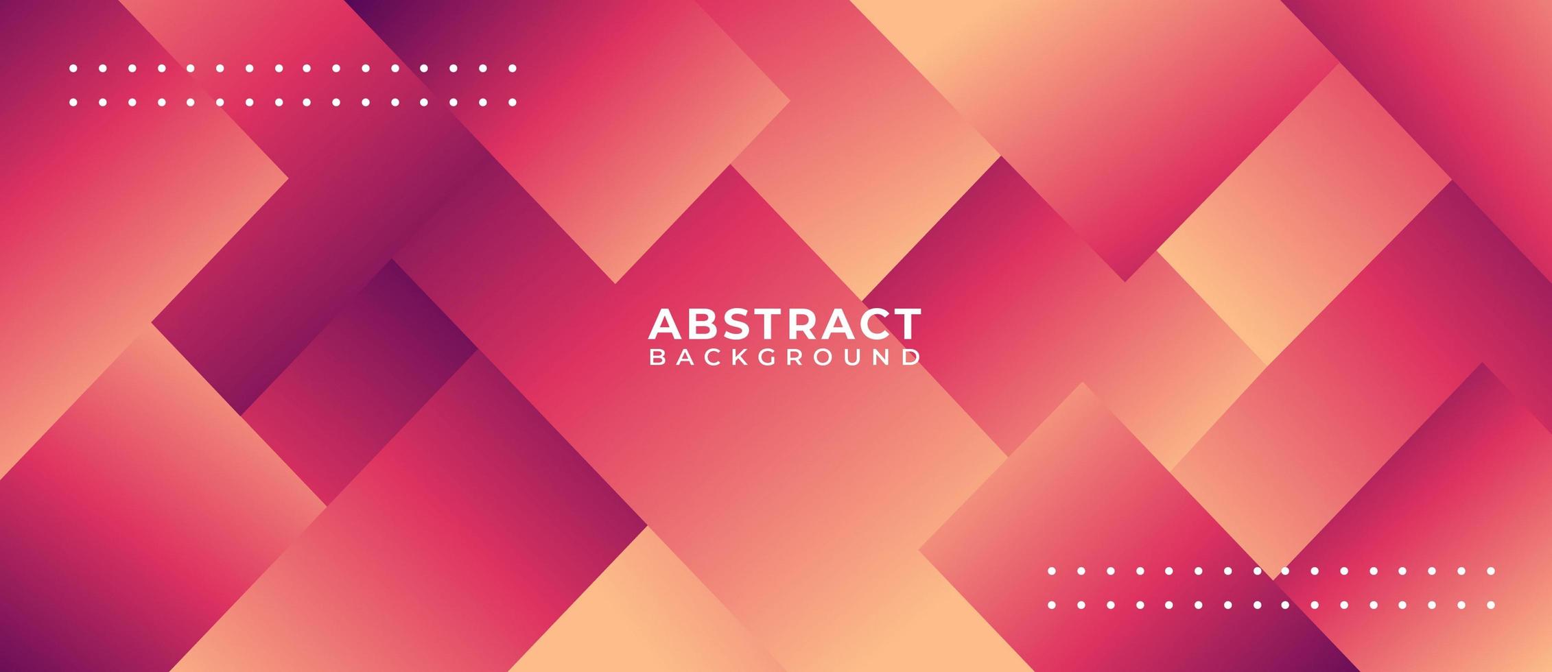 Geometric Orange Pink Shape Abstract Background vector