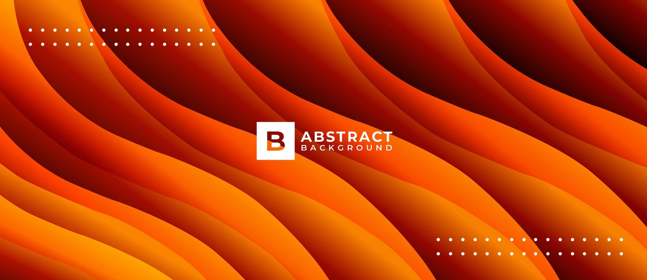 Geometric Orange Shape Overlapping Background vector