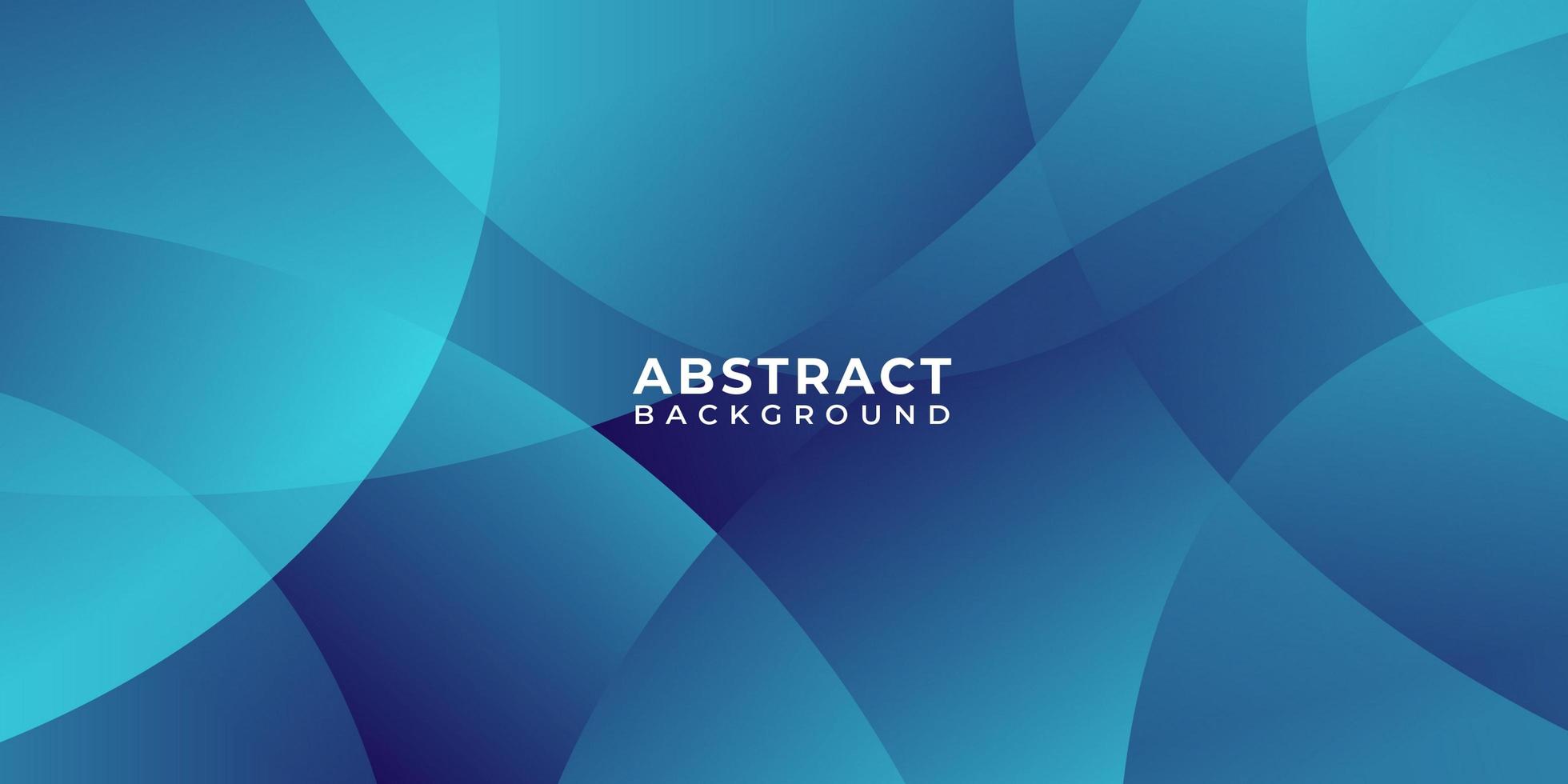 Overlapping Circles Blue Abstract Background vector