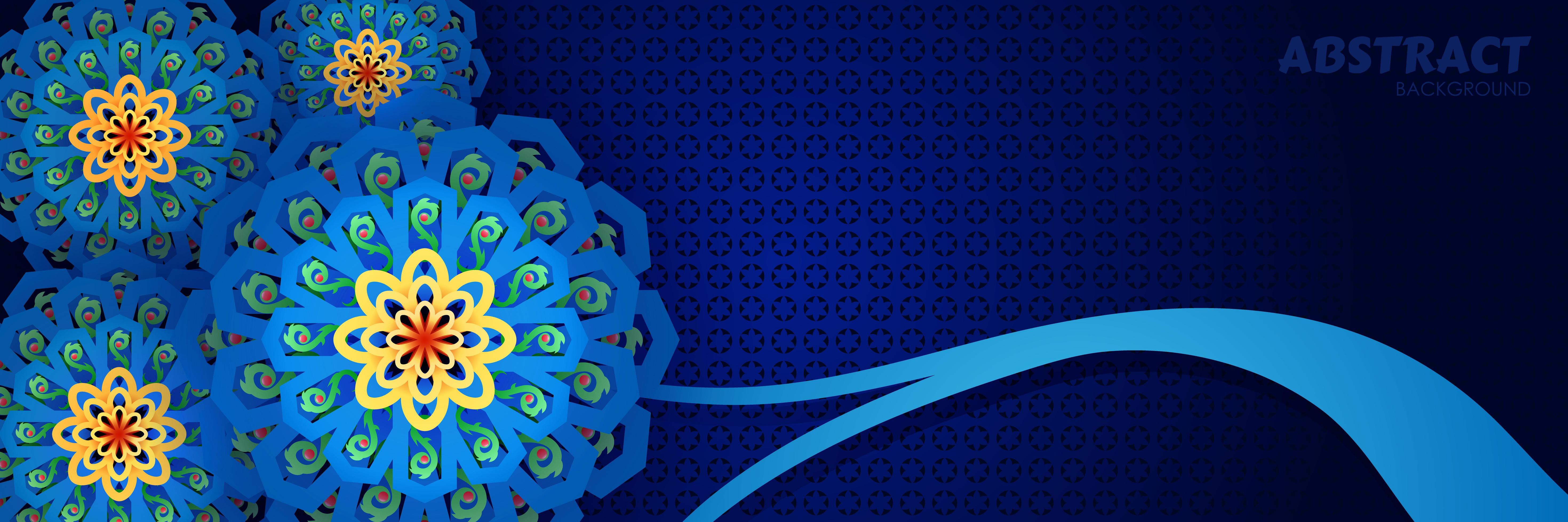 Background with blue flower 1416940 Vector Art at Vecteezy