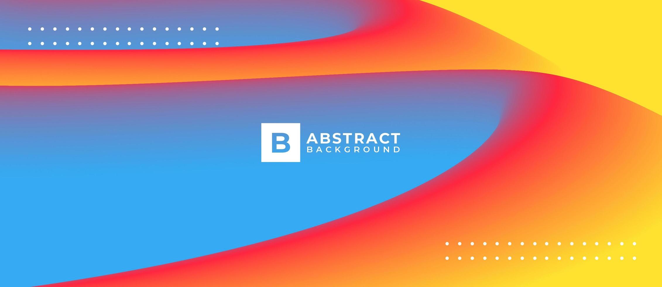 Multicolor Bright Abstract Blend Shape Background vector