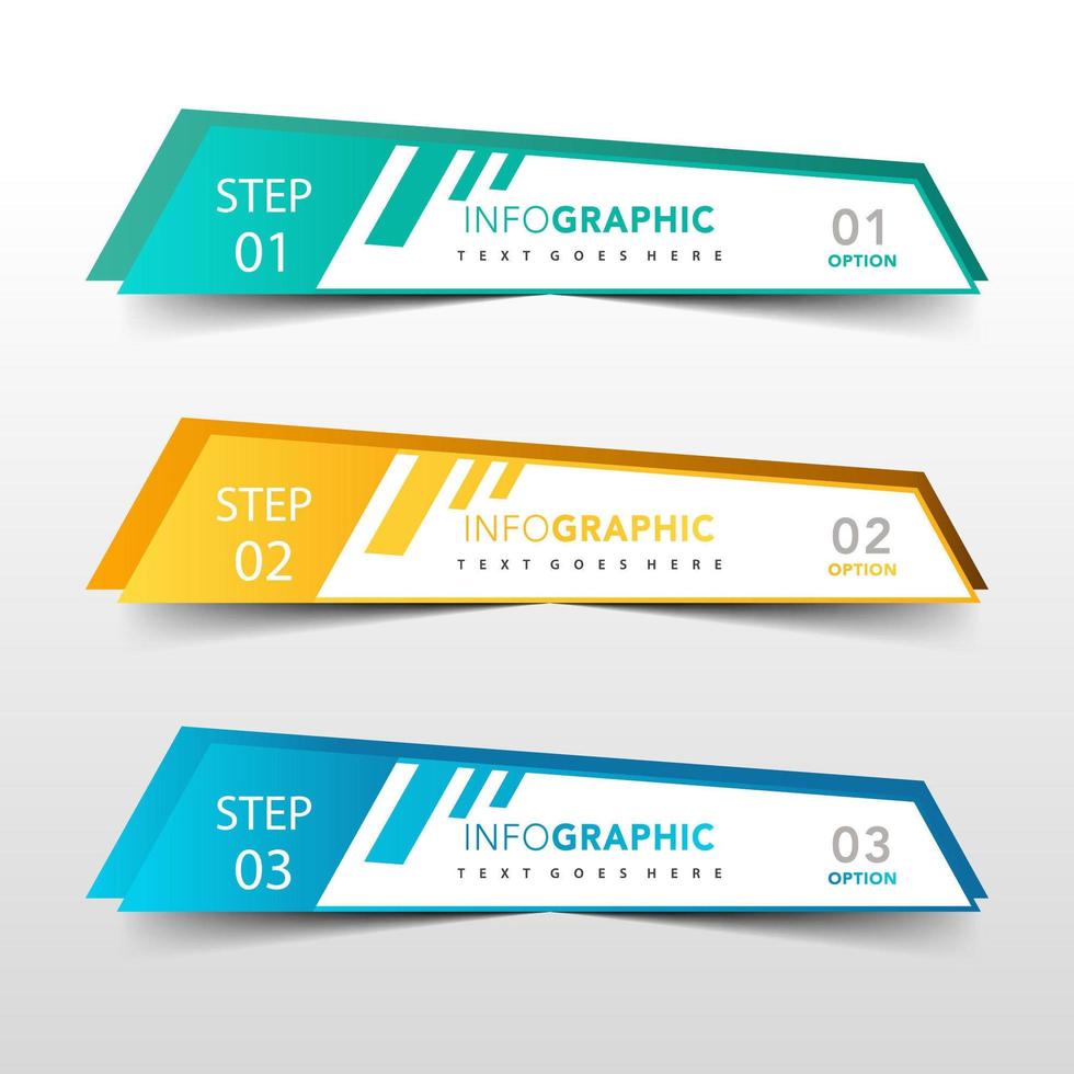 diseño de banner multicolor vector