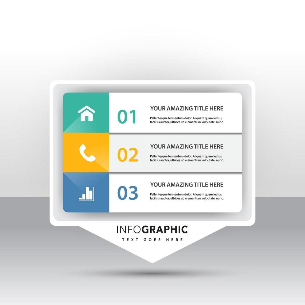 Infographic with marketing icons vector