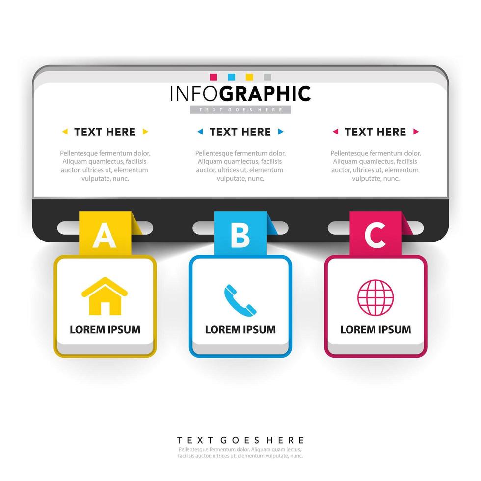 Corporate infographic template vector