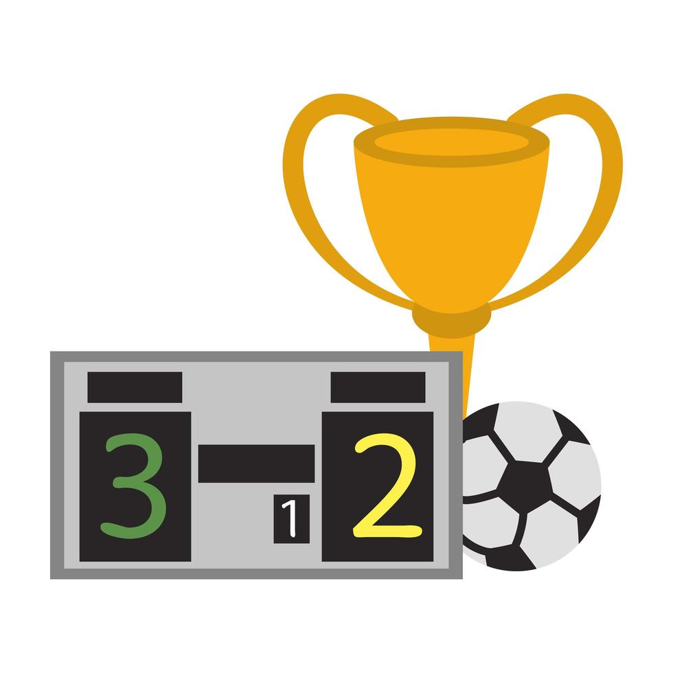 Soccer tournament game cartoon vector