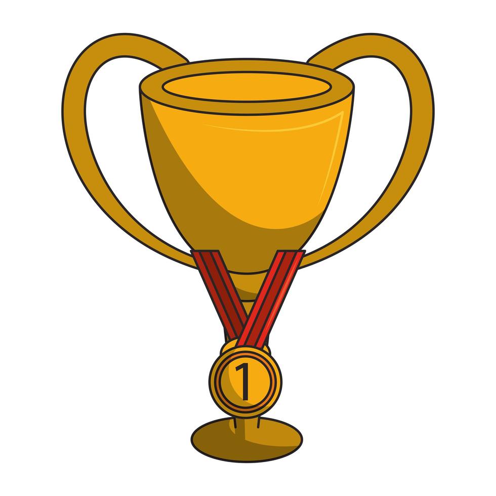 Sports trophy and medal design vector