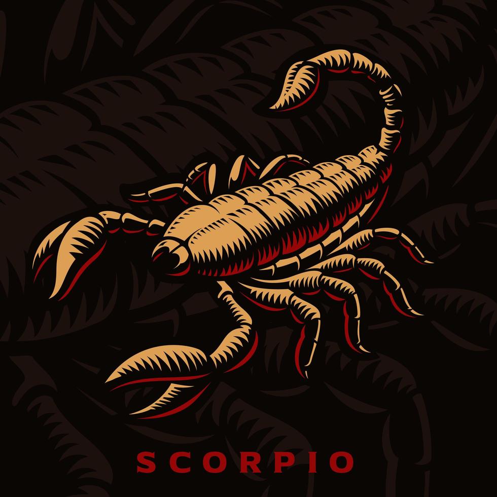 signo del zodiaco escorpio vector