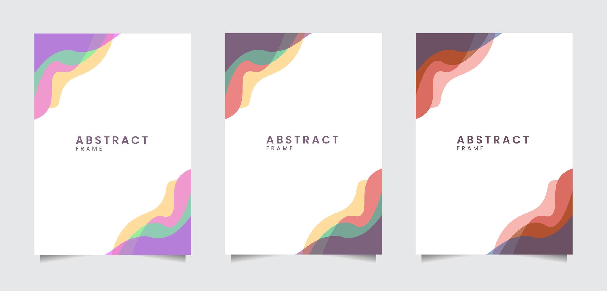 Liquid Abstract Frame Set vector