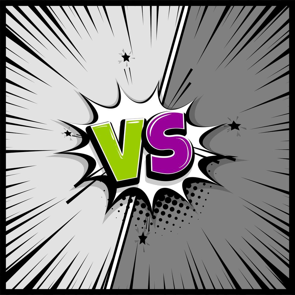 Versus speech box text vector