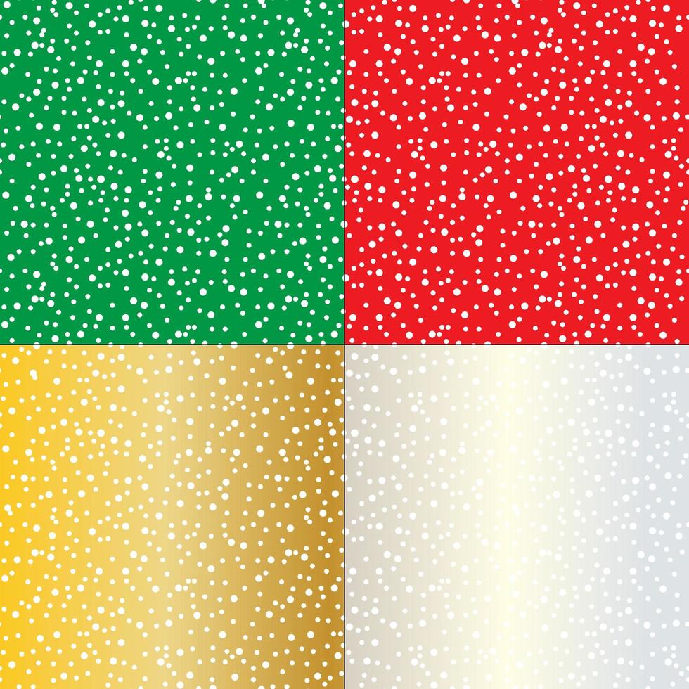 Seamless snowy patterns vector