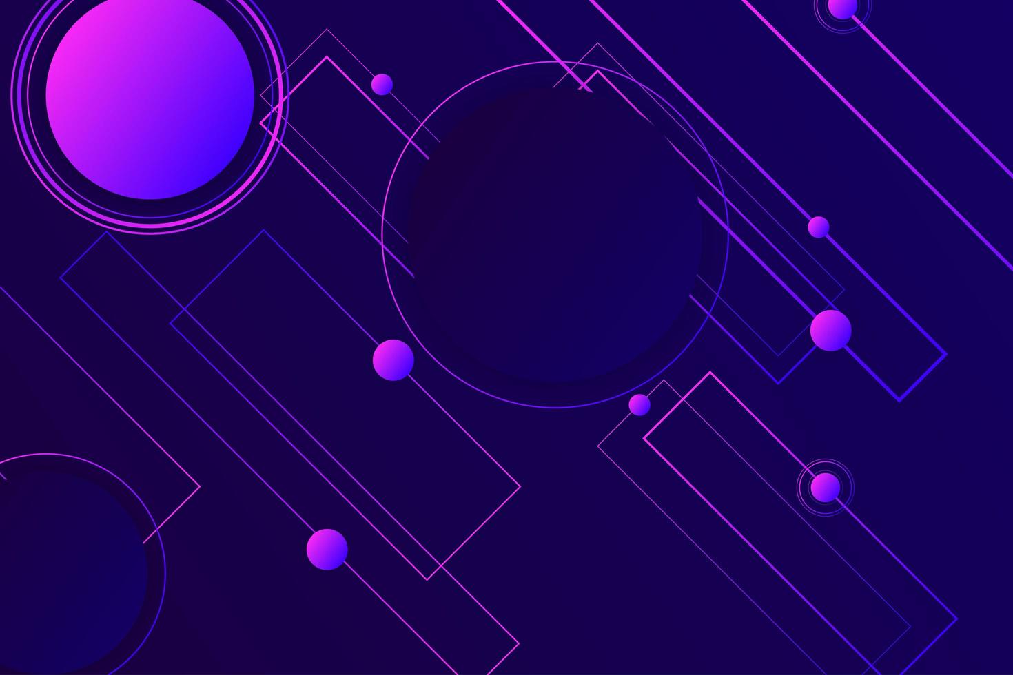 Dark violet neon color dynamic shape hipster landing page vector