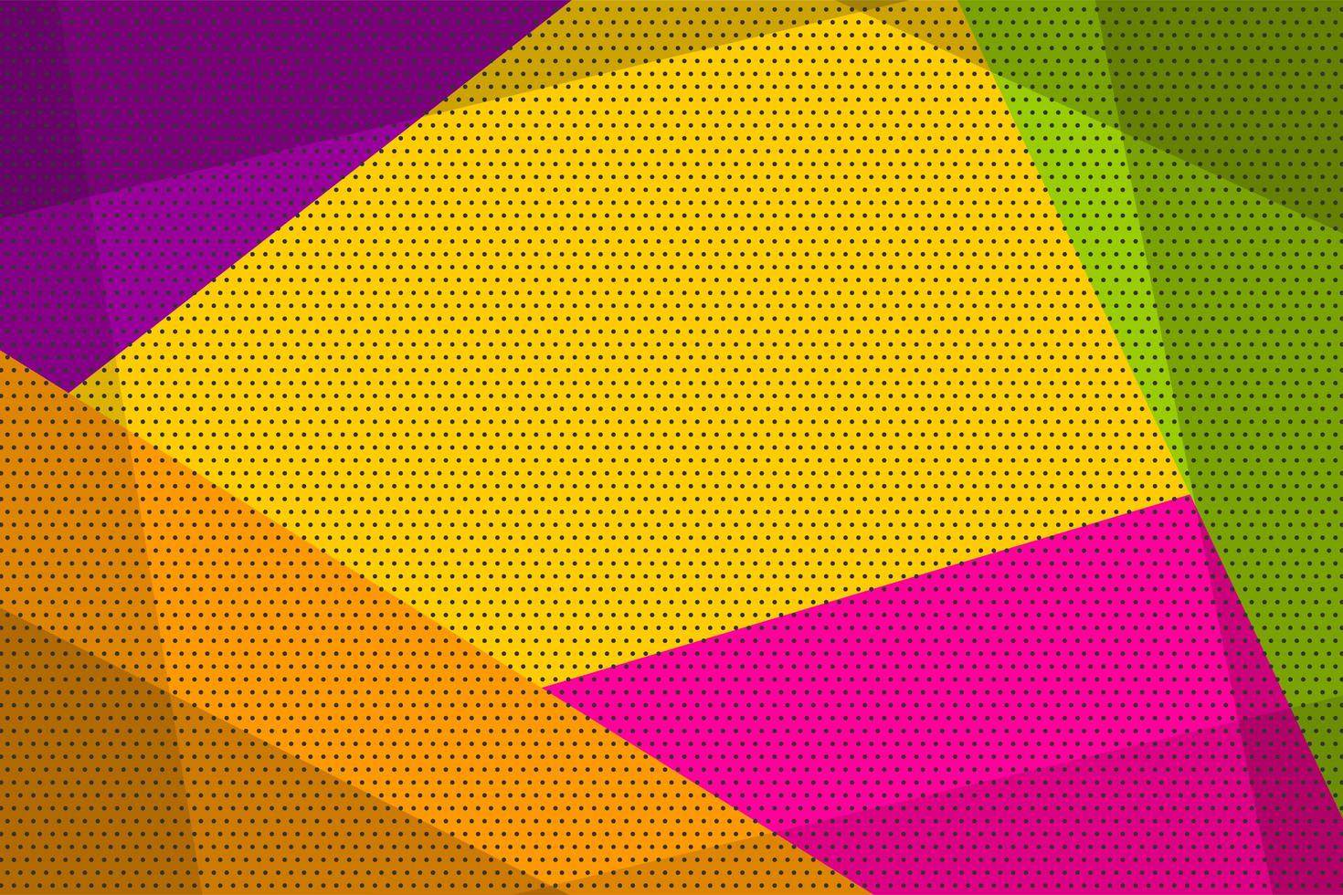 Geometric pop art vintage background vector