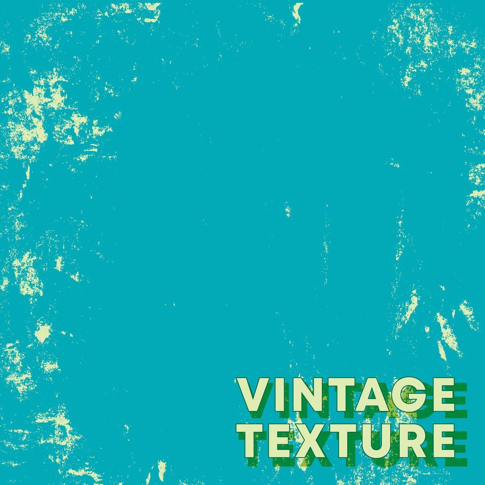 Retro design background with turquoise vintage grunge texture vector