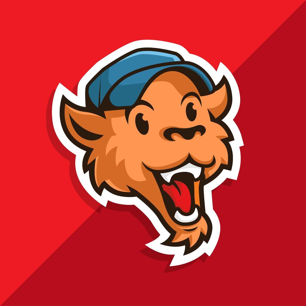 Tiger head mascot vector