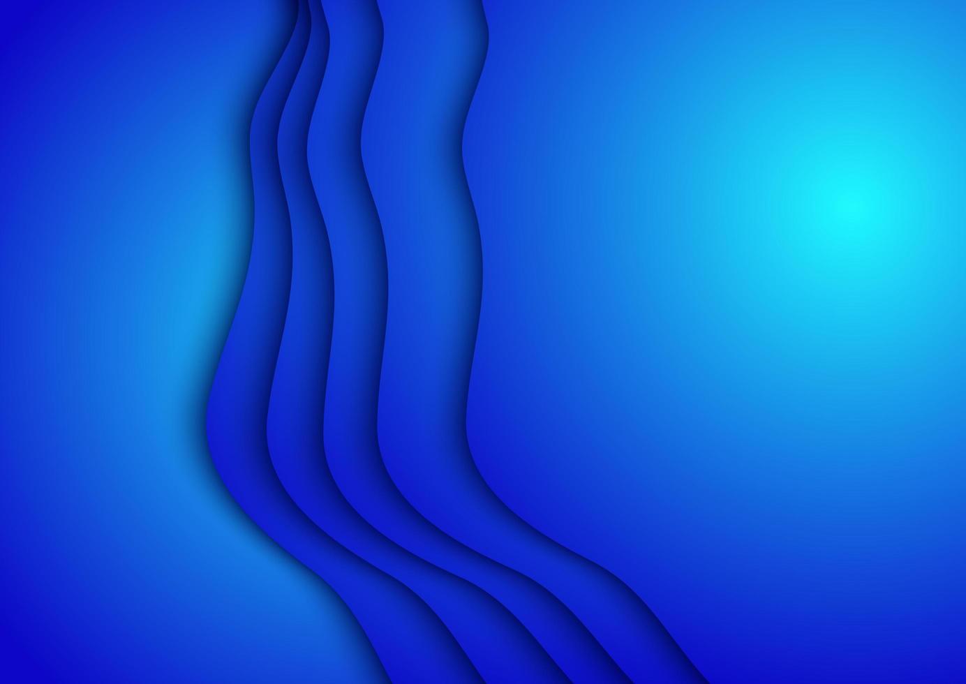 Abstract contour blue background vector