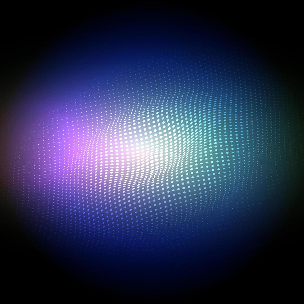 Abstract glowing halftone dots background vector