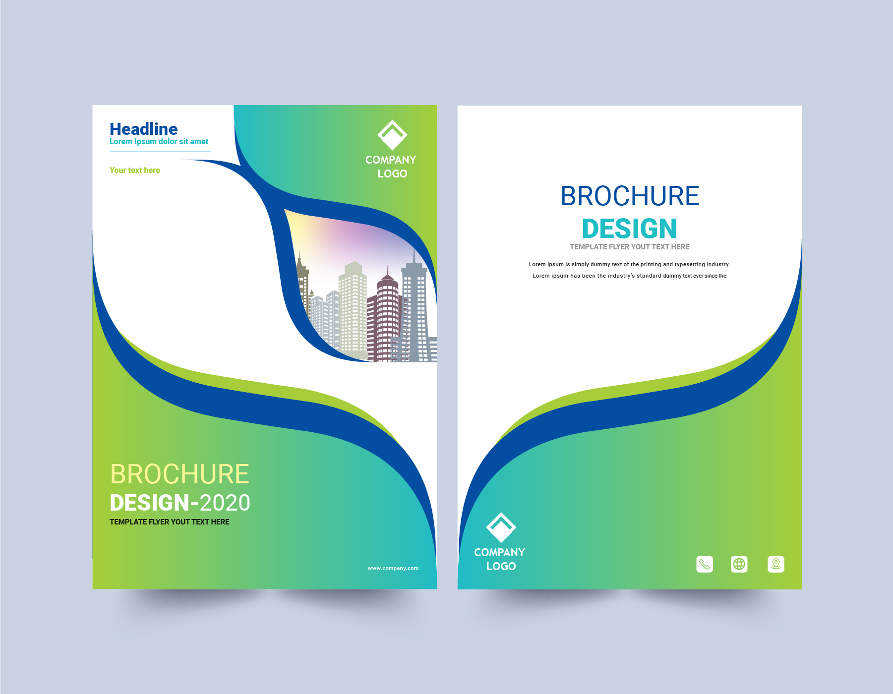 green-and-blue-curve-design-brochure-template-1420012-vector-art-at-vecteezy