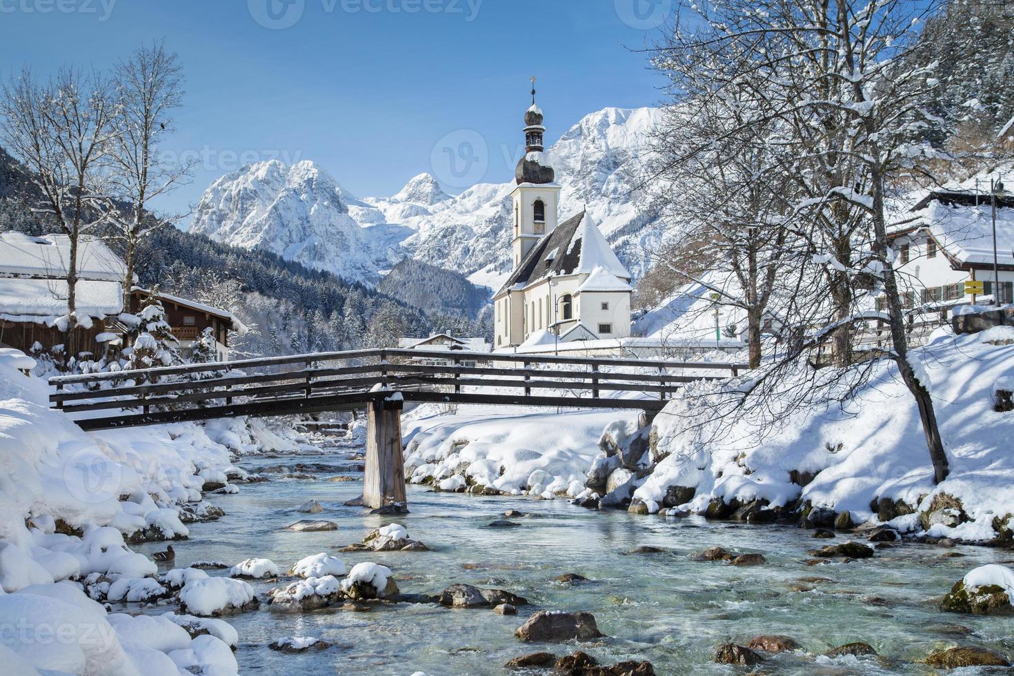 Ramsau in winter, Berchtesgadener Land, Bavaria, Germany photo