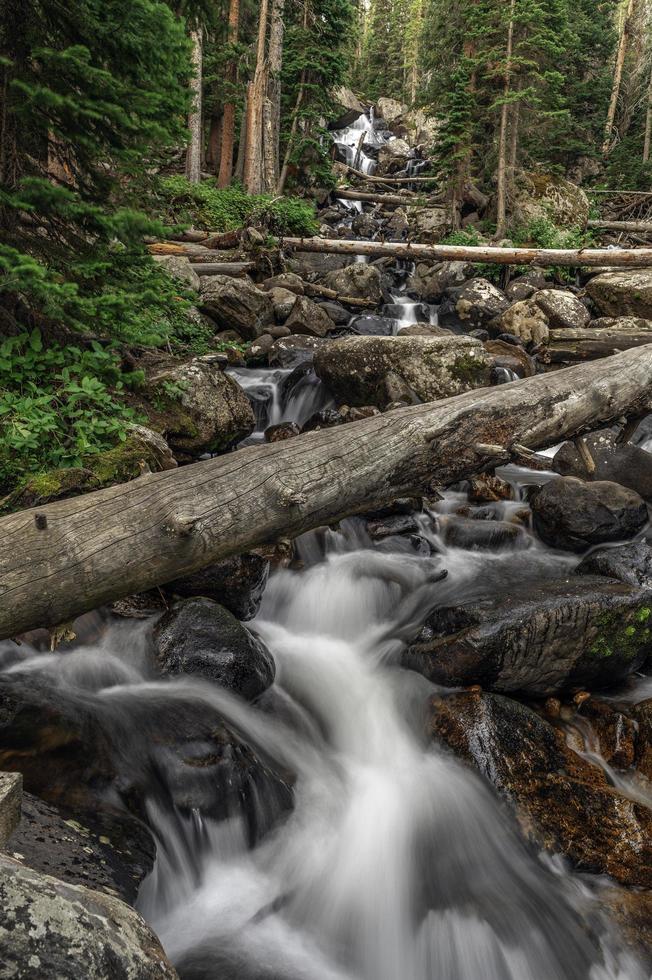 Calypso Cascades summer time in the Wild Basin photo