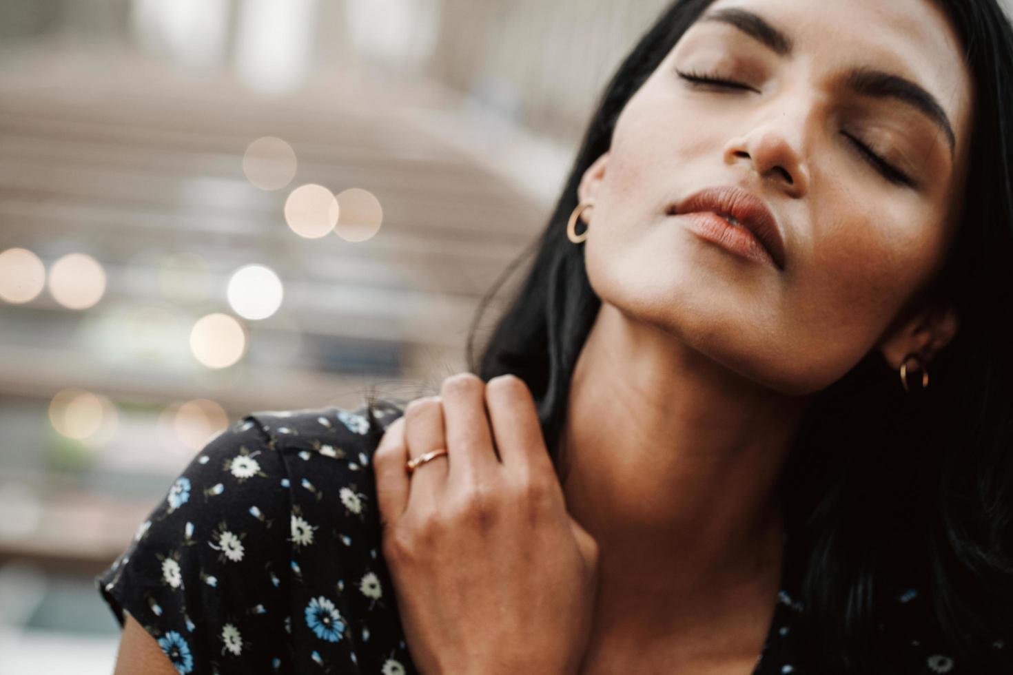 Portrait of a gorgeous Indian woman photo