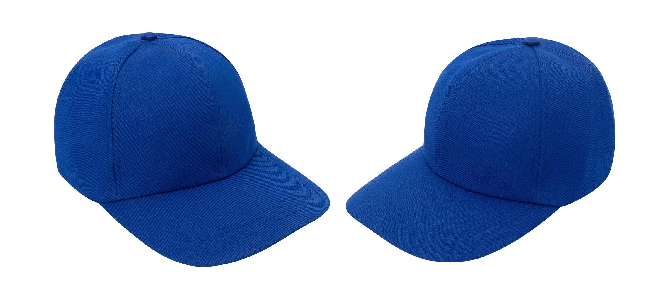 Blue baseball cap mockup photo