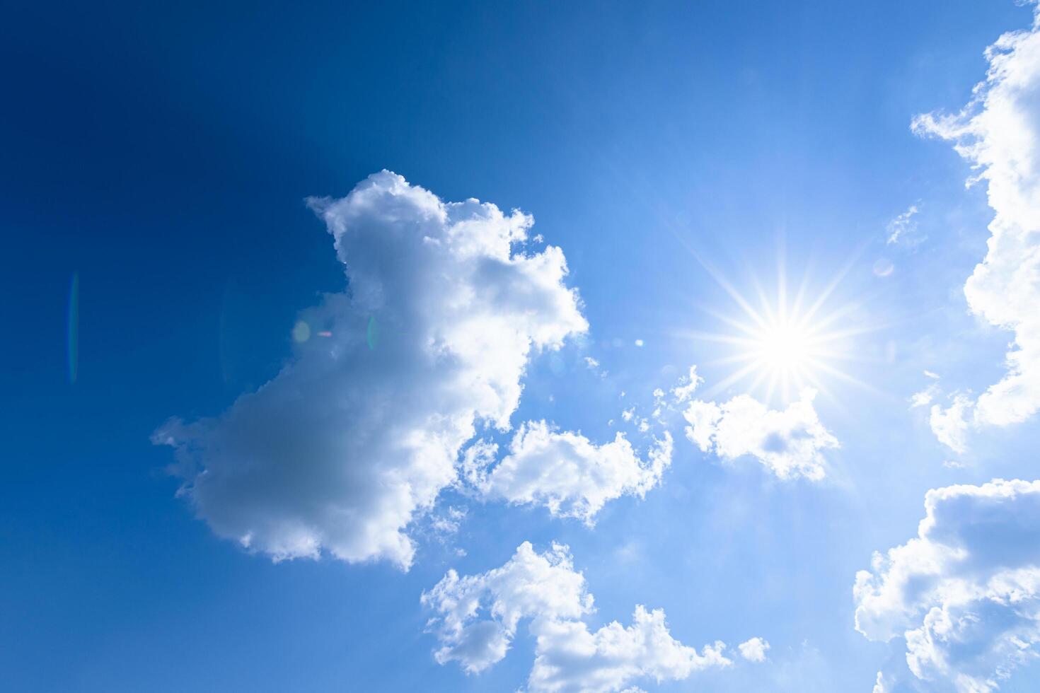 cielo azul y nubes foto