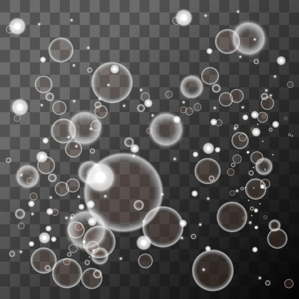 White lights or bubbles vector