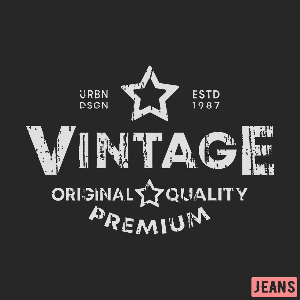 diseño de estampado de camiseta de sello vintage vector