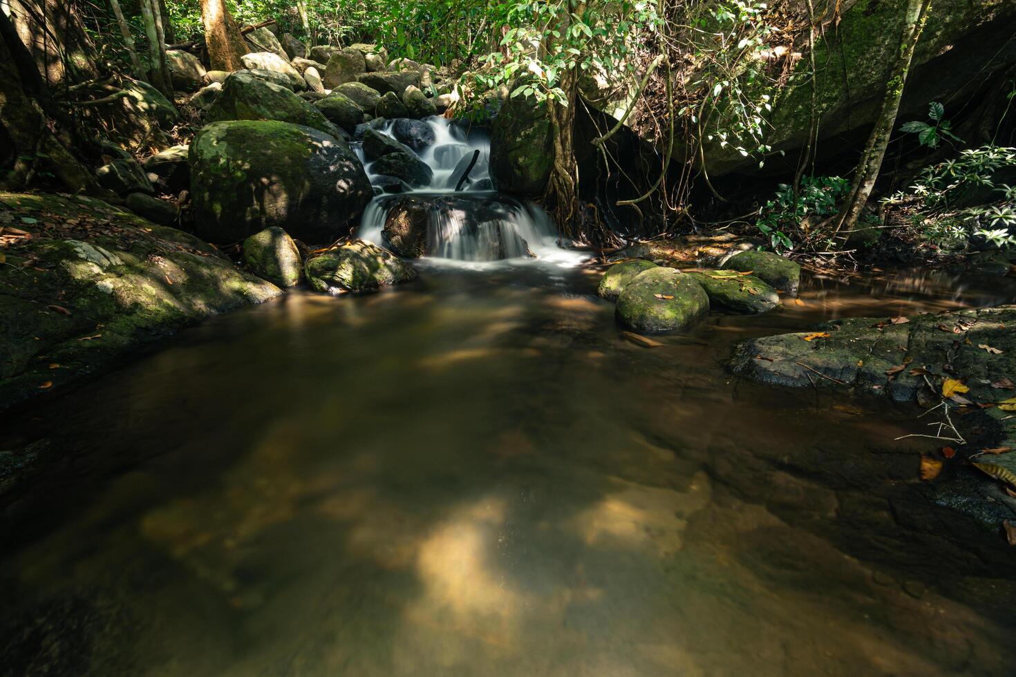 Nature scenery at the Khlong Pla Kang waterfall photo