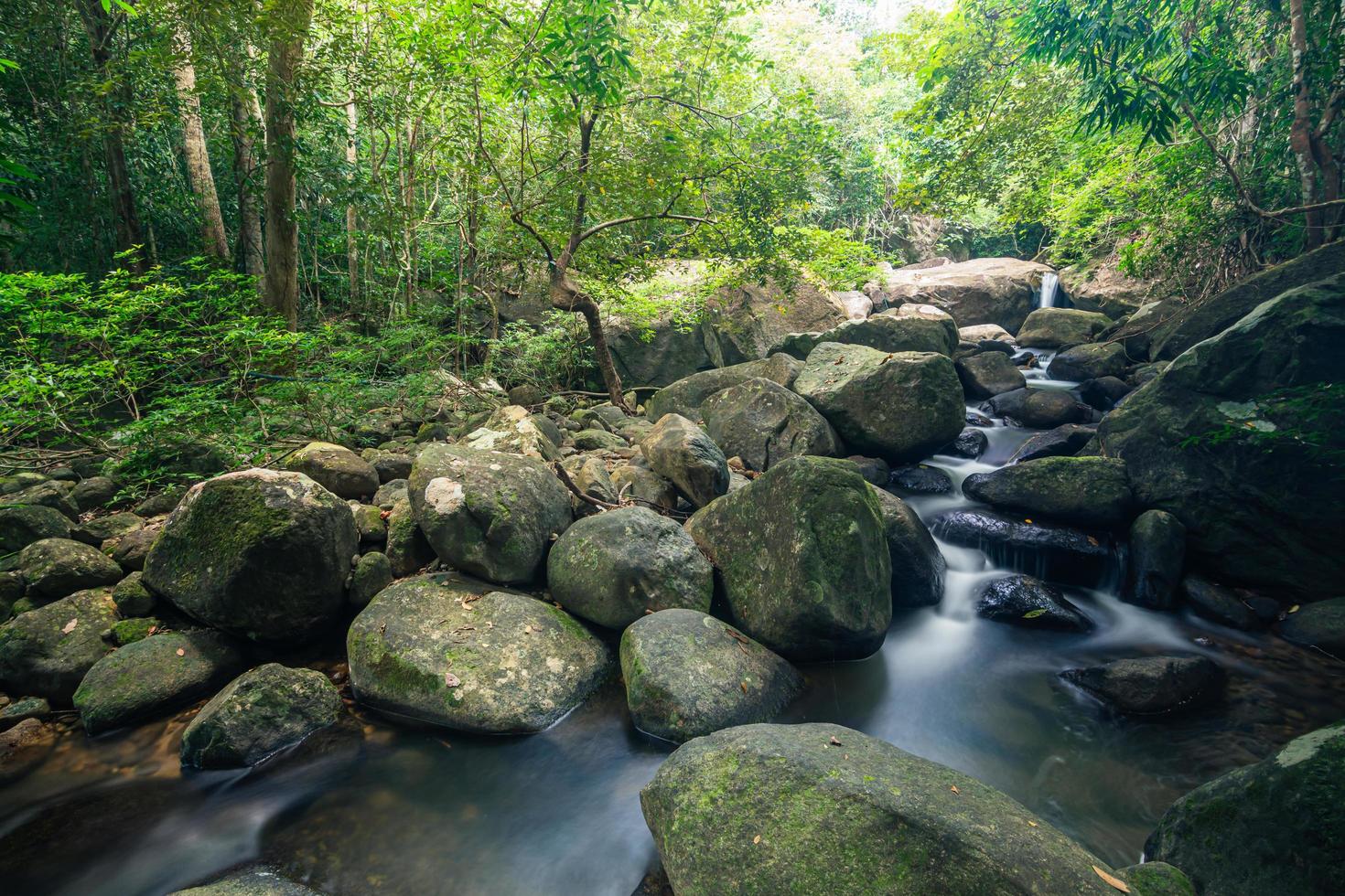 paisaje natural en las cascadas khlong pla kang foto