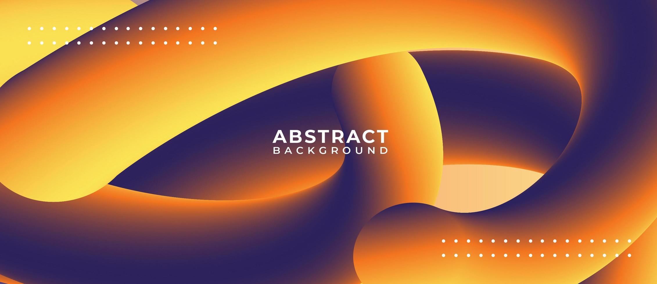 Liquid Orange Blend Wave Fluid Gradient Background vector