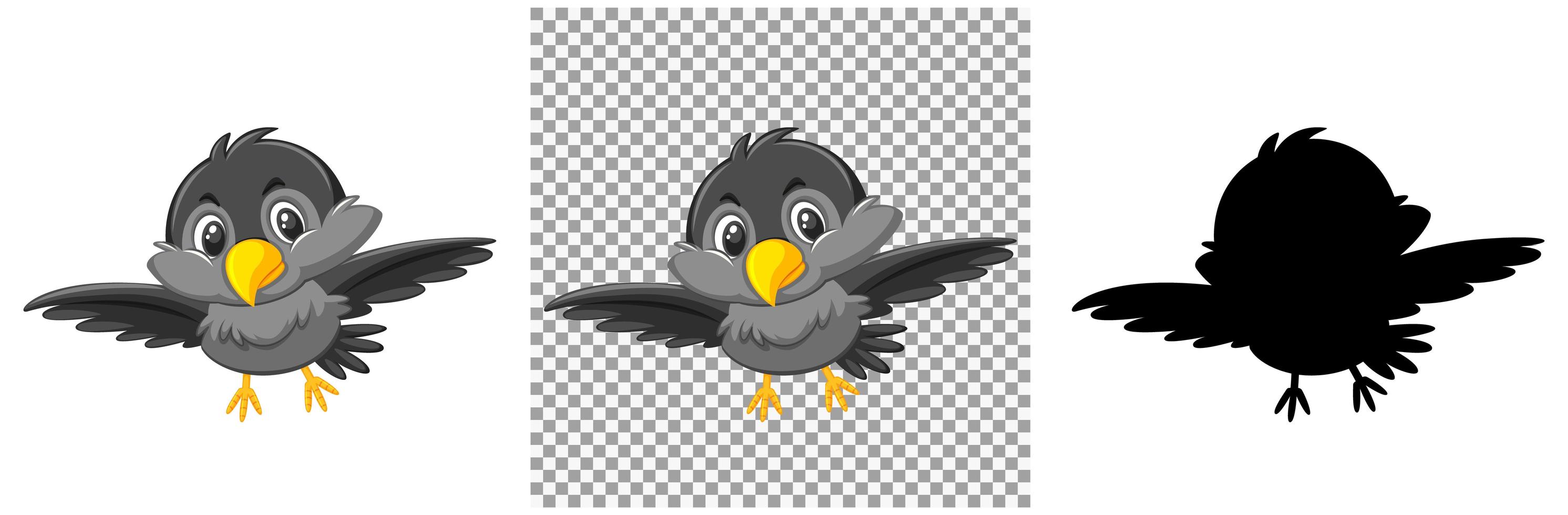 conjunto de personajes de aves vector