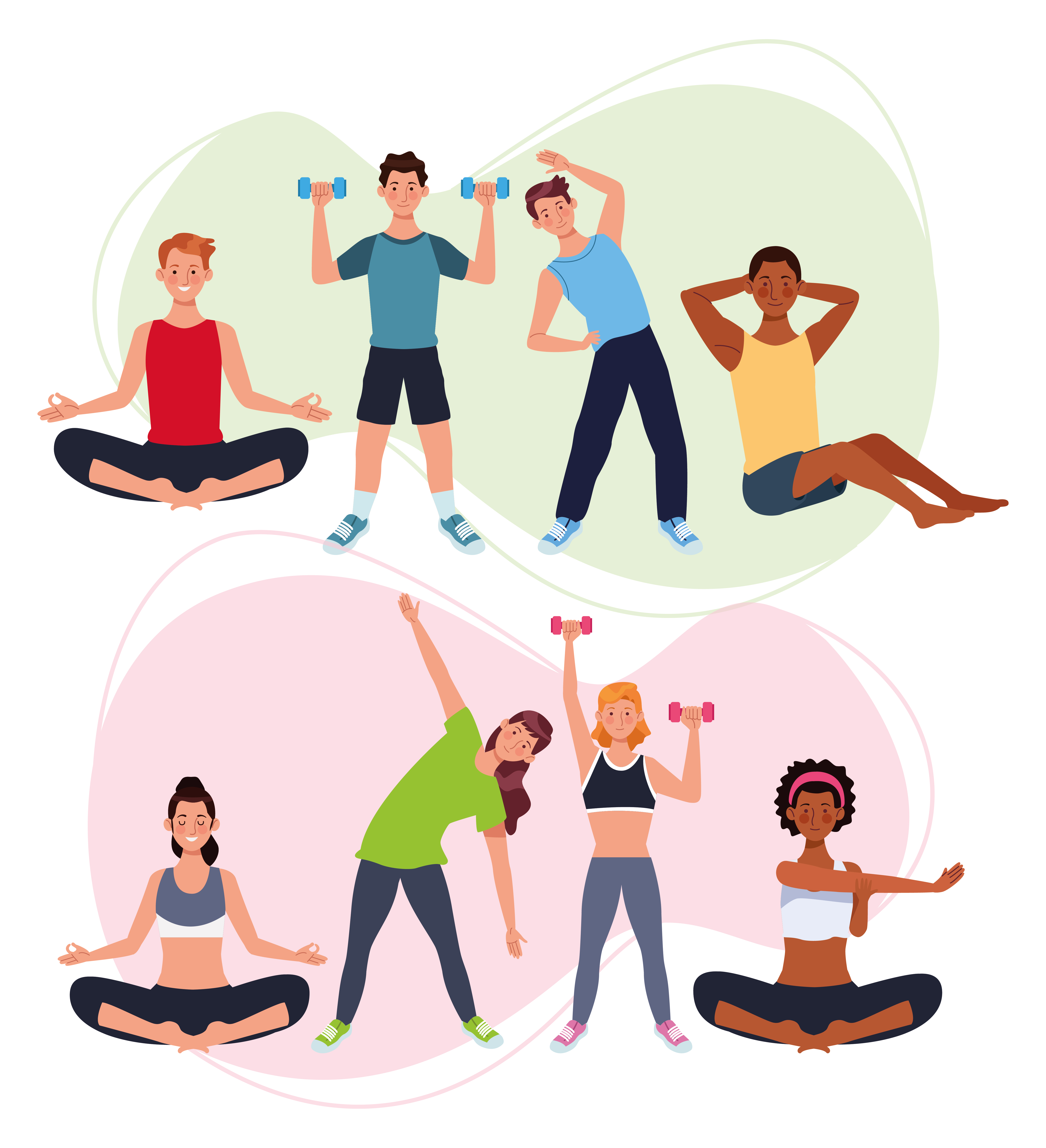 exercise class clipart